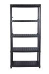 Stelling - 5 Niveau's - H 185 x B 92 x D 46 CM - Kunststof - Zwart - G-Line GL-157916 €39.95 Stelling