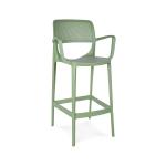Tabouret de bar de terrasse Milan - Accoudoirs - Vert - Plastique - G-Line 84723 €69.95 Tabourets de terrasse