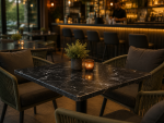 Plateau de table de patio - Mélaminé - Marbre noir - Extérieur - G-Line outdoor-9686 €55.96 Plateaux de table pour terrasses de restauration