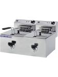 Friteuse professionnelle double 10+10 litres + robinet - Euromax - 10390K 10390K €1,199.00 Friteuses 400 volts