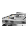 Cuisinière à gaz - Four électrique - 6 feux - Bartscher - 1582201 1582201 €3,269.00 Cuisinières à gaz avec four