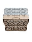 Panier lave-vaisselle - 16 compartiments - Beige - H 30,8 x 50 x 50 CM - Polypropylène - Cambro - DW552 DW552 €104.45 Paniers à vaisselle pour les verres à bec