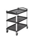 Chariot de service - Noir - H 95 x 101,5 x 54 CM - Polypropylène - Cambro - CT400 CT400 €354.00 Chariots de service