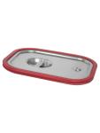 Couvercle gastronorme - inox - 1/3 GN - Bord silicone - Saro - 126-5555T 126-5555T €64.15 Couvercles GN bord en silicone