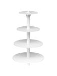 Présentoir à Gâteau Etages-4X - H 53 CM - 1.11 KG - Ø34 CM - Plastique - Blanc - 050031 050031 €35.00 Présentoirs à gâteaux