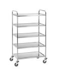 Chariot de service - 5 plateaux - Inox - Démontable - Bartscher - 300065 B300065 €194.00 Chariots de service