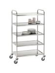 Chariot de service - 5 plateaux - Inox - Démontable - Bartscher - 300065 B300065 €194.00 Chariots de service