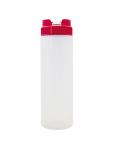 Bouteille pressée distributrice - H 20 CM - 0.034 KG - Ø5 CM - Polythène - Rouge - 0.36 Litre - 072072 072072 €1.70 Bouteilles à presser