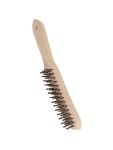Brosse en acier - H 4 x 2,5 CM - 0,108 KG - 28 CM - Acier - 803001 803001 €1.95 Brosses à grillades