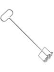 Etenstamper - 0.52 KG - 58 CM - RVS - 894026 894026 €12.00 Stampers