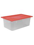 Voedseldoos - 1/1 GN - 26 Liter - H 20 x 53 x 32.5 CM - Polypropyleen - Rood - -40°C / +70°C - Luchtdicht Afsluitbaar - Caterchef - 953839 953839 €15.70 GN Bakken gekleurde deksel