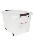 Conteneur alimentaire - H 37,8 x 39,6 x 53 CM - 3 088 KG - Polyéthylène - Transparent - 60 Litres - -40°C / +90°C - Fermeture Clip - Araven - 962207 962207 €39.33 Bacs alimentaires