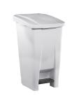 Poubelle à pédale - H 70 x 49 x 38 CM - 3,91 KG - Blanc - 60 litres - Denox - 600077 E600077 €50.99 Poubelles