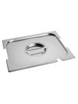 Couvercle Gastronorm - 1/2 GN - 32,5 x 26,5 CM - acier inoxydable - avec encoche pour cuillère et poignée - Caterchef - 953445 E953445 €11.65 Couvercles GN évidement de la cuillère