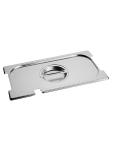 Couvercle Gastronorm - 1/3 GN - 32,5 x 17,6 CM - acier inoxydable - avec encoche pour cuillère et poignée - Caterchef - 953455 E953455 €9.95 Couvercles GN évidement de la cuillère