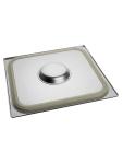 Couvercle Gastronorme - 2/3 GN - 35,4 x 32,5 CM - Inox - Avec Bord Silicone - Caterchef - 953535 E953535 €41.65 Couvercles GN bord en silicone