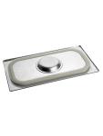 Couvercle Gastronorme - 1/3 GN - 32,5 x 17,6 CM - Inox - Avec Bord Silicone - Caterchef - 953555 E953555 €25.00 Couvercles GN bord en silicone