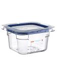 Boîte Alimentaire - 1/6 GN - 1.25 Litre - H 10 x 17.6 x 16.2 CM - Polycarbonate - Transparent - -40°C / +99°C - Avec Bord Silicone - Araven - 962463 E962463 €13.00 Bacs alimentaires