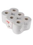 Handdoekenrol - 6 stuks - Wit - Ø 18 x H 18 CM - Papier - Jantex - DL920 DL920 €19.99 Papier dispenser