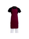 Tablier Halter - Unisexe - Bordeaux - 71,1 x 96,5 CM - Polyester/Coton - Vêtements de Chefs Blancs - A557 A557 €11.49 Tabliers et tabliers à bavette