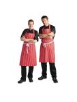 Tablier Halter - Unisexe - Rouge/Blanc - 71 x 97 CM - Polyester/Coton - Vêtement Blancs Chefs - A532 A532 €11.69 Tabliers et tabliers à bavette
