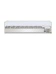 Vitrine réfrigérée - 8 x GN 1/4 - H 43,5 x 180 x 33 CM - 230 V - Inox - Polar - G610 G610 €504.43 Vitrine en verre