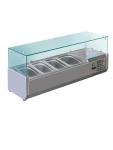 Vitrine réfrigérée - 3 x 1/3 GN + 1 x 1/2 GN - H 43,5 x 120 x 39,5 CM - 230 V - Inox/Verre - Polar - GD875 GD875 €622.00 Vitrine en verre