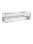 Vitrine réfrigérée - 5 x 1/3 GN + 1 x 1/2 GN - H 43,5 x 150 x 39,5 CM - 230 V - Inox/Verre - Polaire - GD876 GD876 €613.37 Vitrine en verre