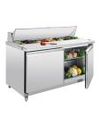 Saladette - 527 Litre - 2 portes - H 109,7 x 155,5 x 76 CM - 230 V - Inox - Polaire - GD883 GD883 €1,393.67 Saladette