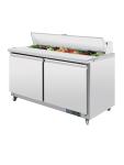 Saladette - 527 Litre - 2 portes - H 109,7 x 155,5 x 76 CM - 230 V - Inox - Polaire - GD883 GD883 €1,393.67 Saladette
