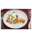 Assiette coupe - 12 pièces - H 2,9 x 25,4 x 19,7 CM - Porcelaine - Olympia - CC211 CC211 €52.50 Assiettes