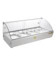 Vitrine chaude - 4 x GN 1/3 - H 33,6 x 77,3 x 42 CM - 230 V - Inox/Verre - Buffle - CW147 CW147 €367.00 Vitrine chaude