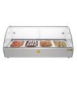 Vitrine chaude - 4 x GN 1/3 - H 33,6 x 77,3 x 42 CM - 230 V - Inox/Verre - Buffle - CW147 CW147 €367.00 Vitrine chaude