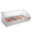 Vitrine chaude - 4 x GN 1/3 - H 33,6 x 77,3 x 42 CM - 230 V - Inox/Verre - Buffle - CW147 CW147 €367.00 Vitrine chaude