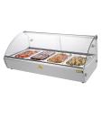 Vitrine chaude - 4 x GN 1/3 - H 33,6 x 77,3 x 42 CM - 230 V - Inox/Verre - Buffle - CW147 CW147 €367.00 Vitrine chaude