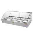 Vitrine chaude - 4 x GN 1/3 - H 33,6 x 77,3 x 42 CM - 230 V - Inox/Verre - Buffle - CW147 CW147 €367.00 Vitrine chaude