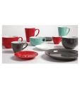 Tasse à expresso soucoupe - 12 pièces - Rouge - Ø 11,7 x H 2 CM - Grès - Olympia - GK085 GK085 €30.20 Tasses et mugs