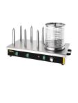 Chauffe-saucisses - 6 broches chauffantes - H 37 x 67 x 34 CM - 220-240 V - Inox - Buffle - DA567 DA567 €196.59 Braders à saucisses électriques