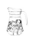 Carafes - 1 Litre - 6 pièces - Ø 9,9 x H 19,7 CM - Verre - Olympia - GF923 GF923 €24.99 Pichets pour buffets/bols