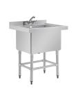Evier - Extra Profond - 100 Litres - H 90 x 77 x 60 CM - Inox - Vogue - CE141 CE141 €326.80 Éviers en acier inoxydable