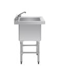 Evier - Extra Profond - 100 Litres - H 90 x 77 x 60 CM - Inox - Vogue - CE141 CE141 €326.80 Éviers en acier inoxydable