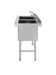 Spoeltafel - Dubbel - 2 x 100 Liter - H 90 x 141 x 60 CM - RVS - Vogue - CF406 CF406 €736.90 RVS wasbakken / spoelbakken