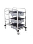 Chariot de débarrassage - H 90 x 82 x 44 CM - Inox - Vogue - DK738 DK738 €186.61 Chariots de service