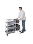 Chariot de débarrassage - H 90 x 82 x 44 CM - Inox - Vogue - DK738 DK738 €186.61 Chariots de service