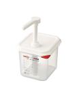 Distributeur de sauce - 1/6 GN - 2,6 Litre - H 19 x 17,6 x 16,2 CM - Polypropylène - Araven - CR820 CR820 €28.49 Bouteilles à presser