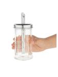 Suikerstrooier - Ø 7.5 x H 17.5 CM - Glas/RVS - Olympia - CN679 CN679 €2.19 Suikerstrooiers
