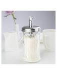 Suikerstrooier - Ø 7.5 x H 17.5 CM - Glas/RVS - Olympia - CN679 CN679 €2.19 Suikerstrooiers