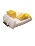 Coupe-fromage - Blanc - H 13 x 13 x 33 CM - Polypropylène - CL068 CL068 €104.87 Trancheurs de viande/fromage