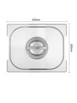 Couvercle bac gastronorme - 1/2 GN - H 3 x 32,5 x 26,5 CM - inox - Vogue - CB185 CB185 €7.59 Couvercles GN en acier inoxydable