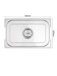 Couvercle bac gastronorme - 1/1 GN - H 3 x 53 x 32,5 CM - Inox - Vogue - CB181 CB181 €12.19 Couvercles GN en acier inoxydable